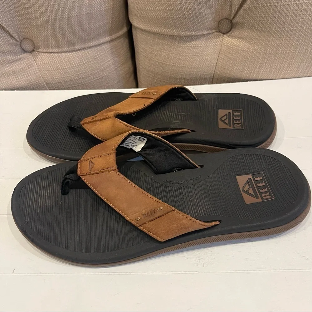 Reef Mens 9 Santa Ann Summer Beach Holiday Sandals Flip Flops